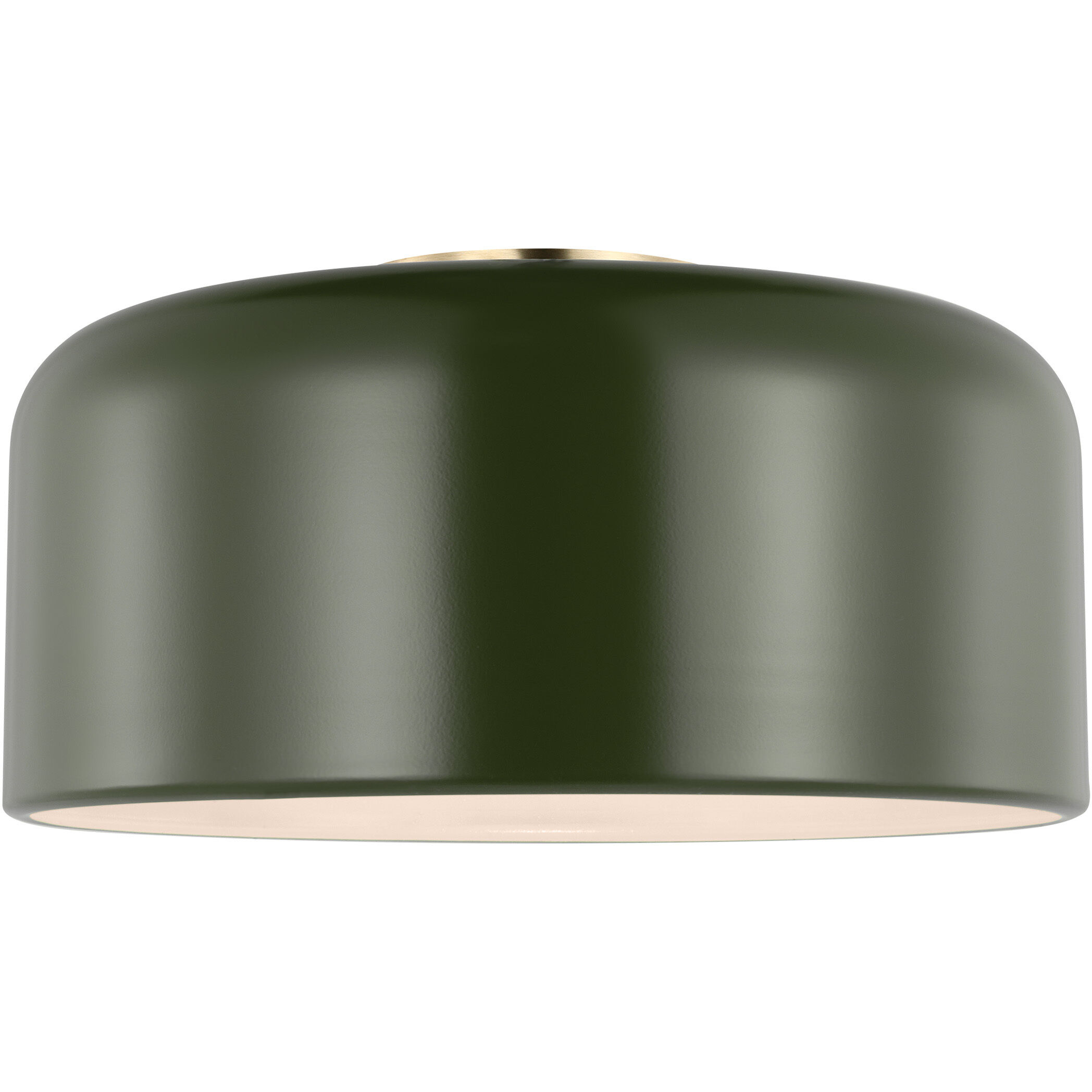 Malone 1 Light 13.75 inch Olive Ceiling Flush Mount Ceiling Light